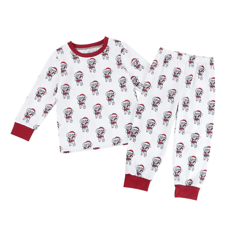 Boys Elephant Santa Hat Pajamas