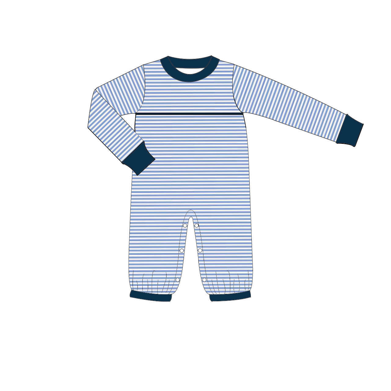 Preorder Boys Navy and Light Blue Longall