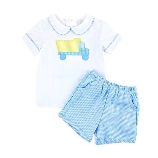 Boys Dump Truck Short Set