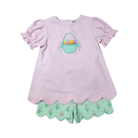 Easter Basket Girl’s Short Set