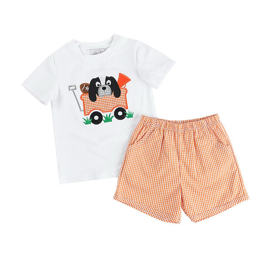 Boys Dog Football Short Set