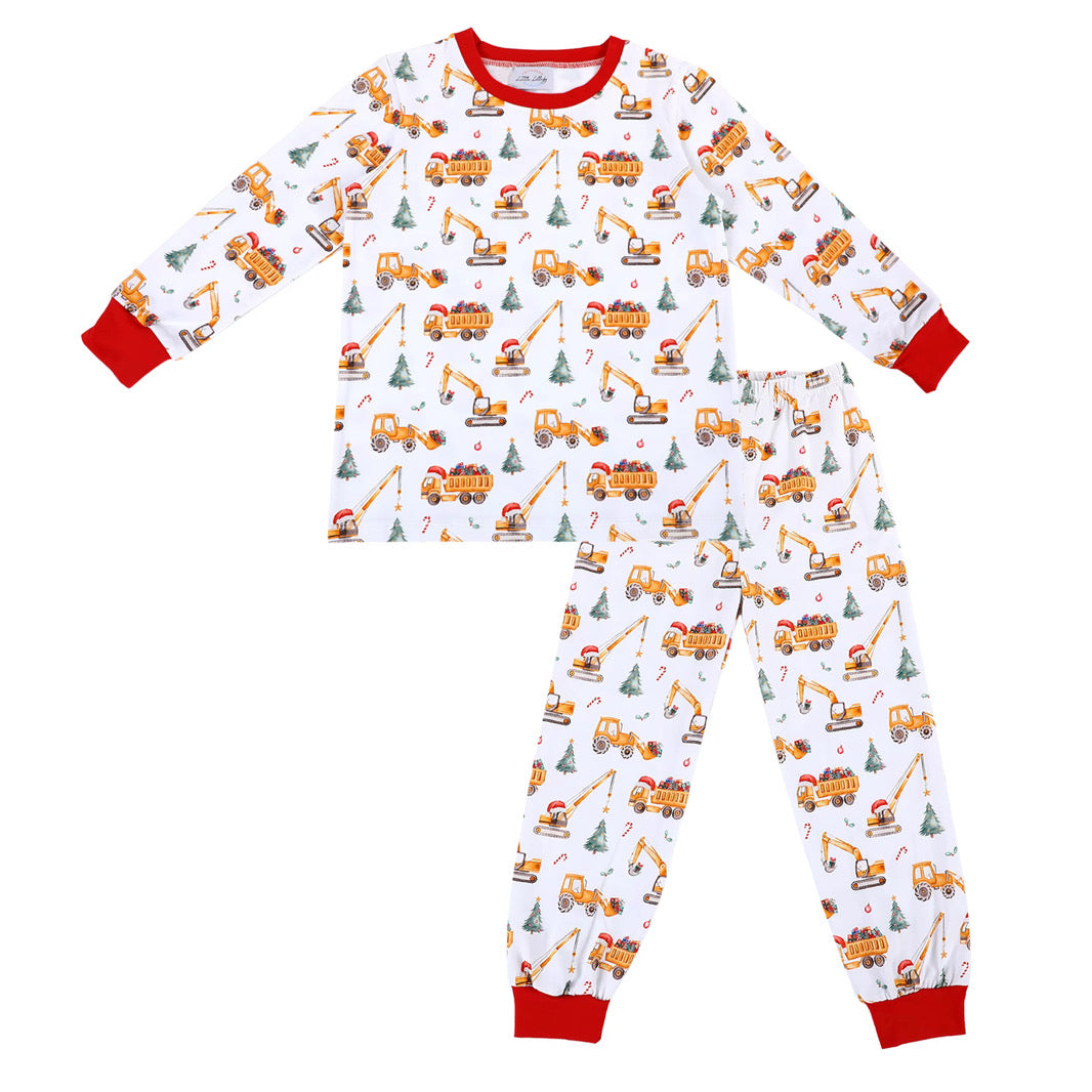 Boys Christmas Construction Two Piece Set