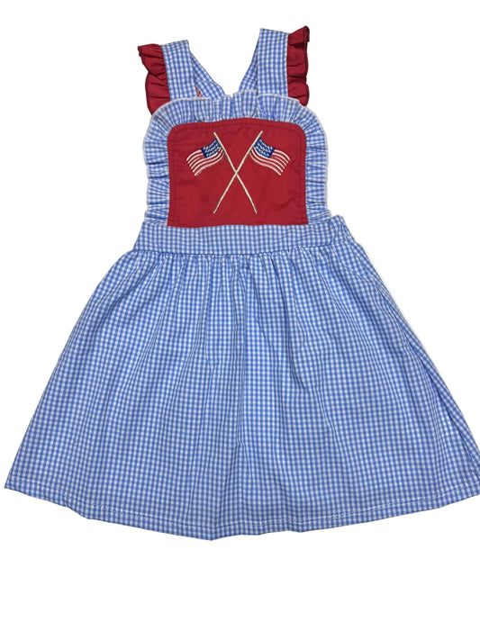 Girls Red, White and Blue Dress