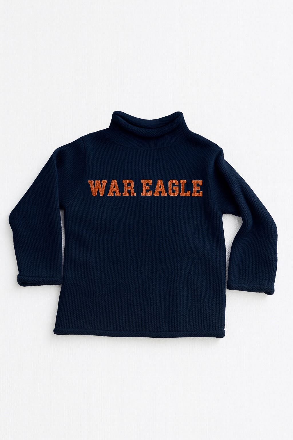 Orange and Blue Rollneck Sweater