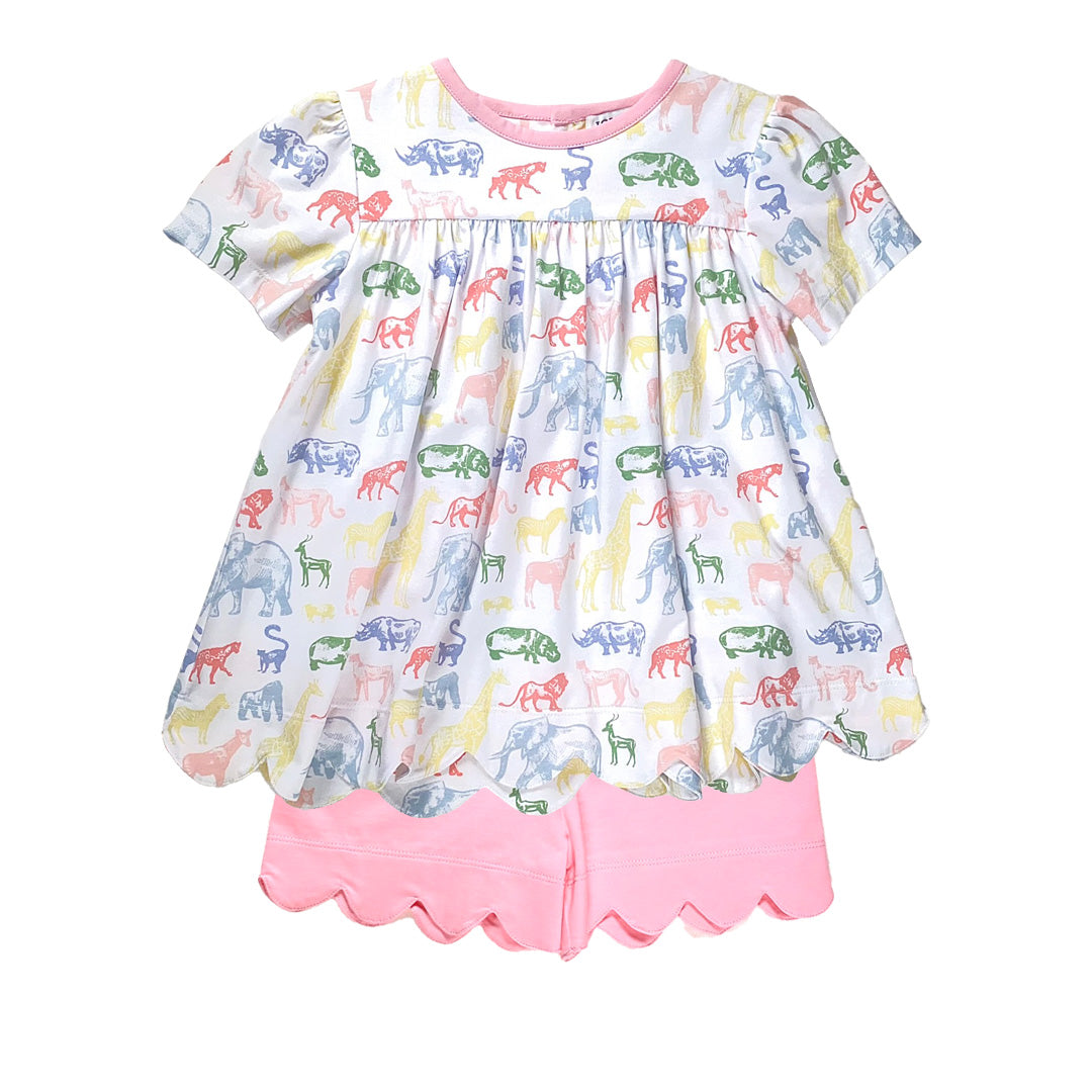 Zoo Friends Girl’s Short Set