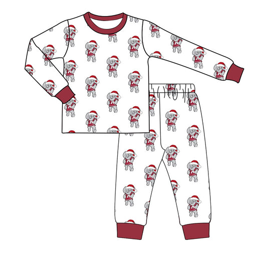 Boys Elephant Santa Hat Pajamas Preorder