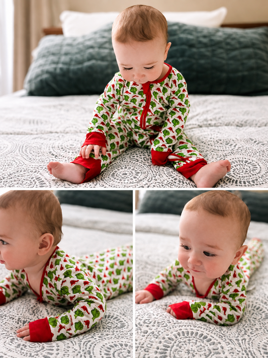 Mean One Watercolor Zippy Pajamas