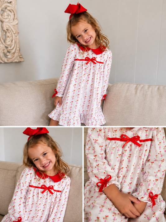 Girls Christmas Cindy Lou Gown