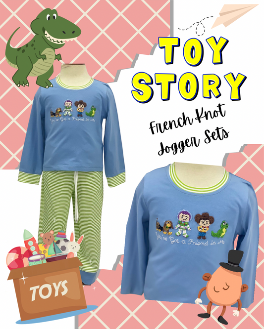 Boys Character French Knot Jogger Set Preorder