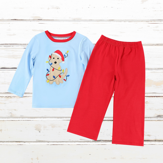 Boys Puppy with Lights Pants Set