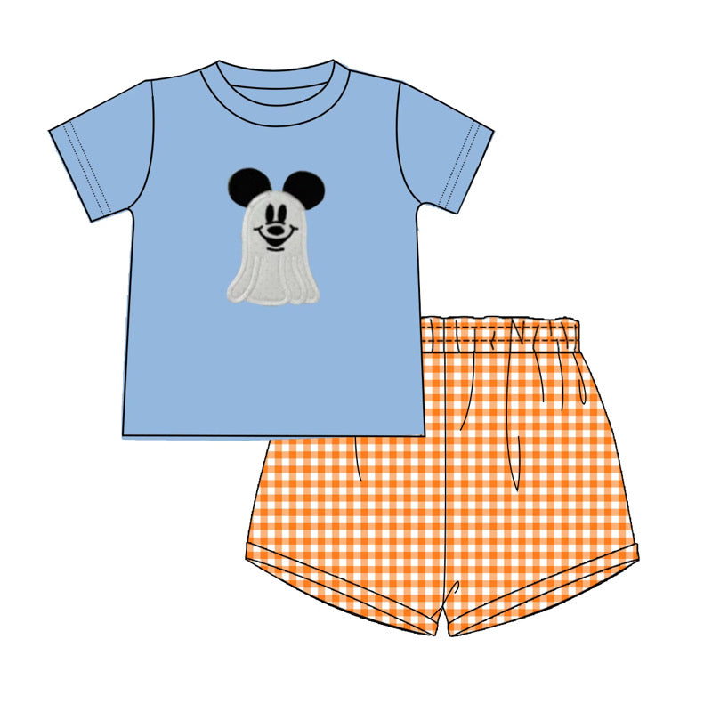 Boys Halloween Mouse Short Set