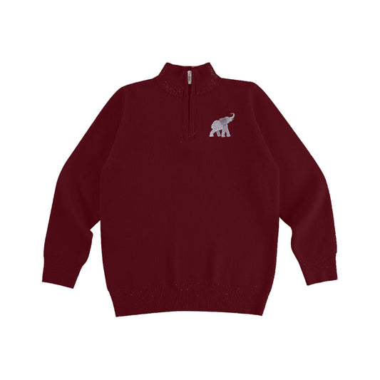 Boys Elephant Sweater Pullover