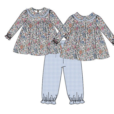 Preorder Girls Floral Pants set