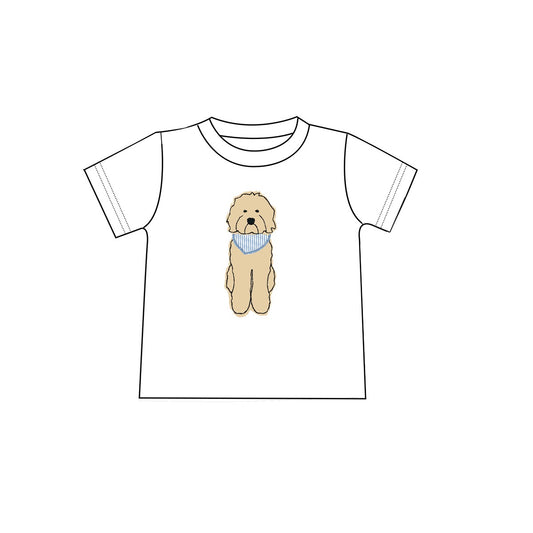 Boys Appliqué Golden Doodle Shirt