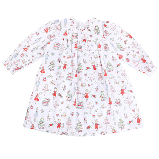 Girls Nutcracker Toile Dress