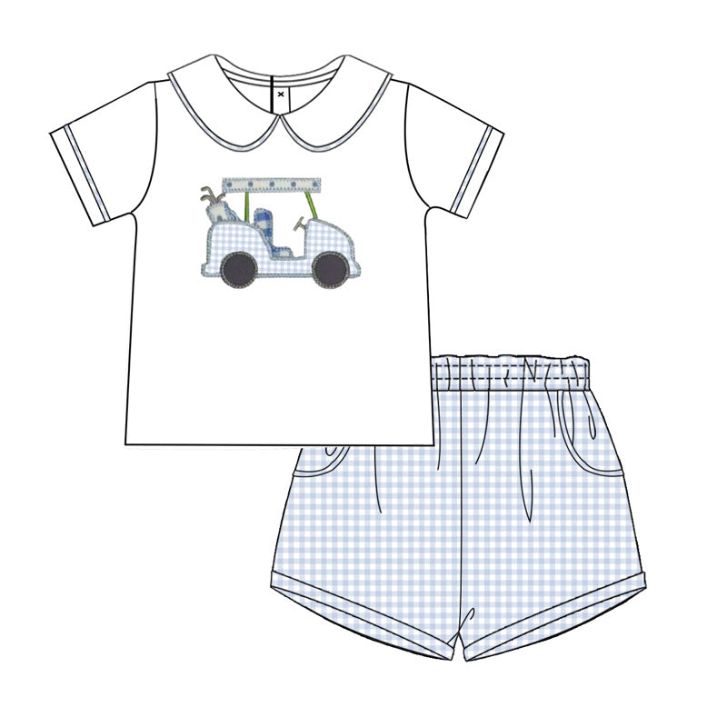 Boys Golf Cart Short Set